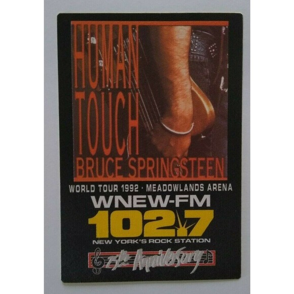 Bruce Springsteen Human Touch Backstage Pass Original 1992 Concert Tour NJ Arena - Picture 4 of 4